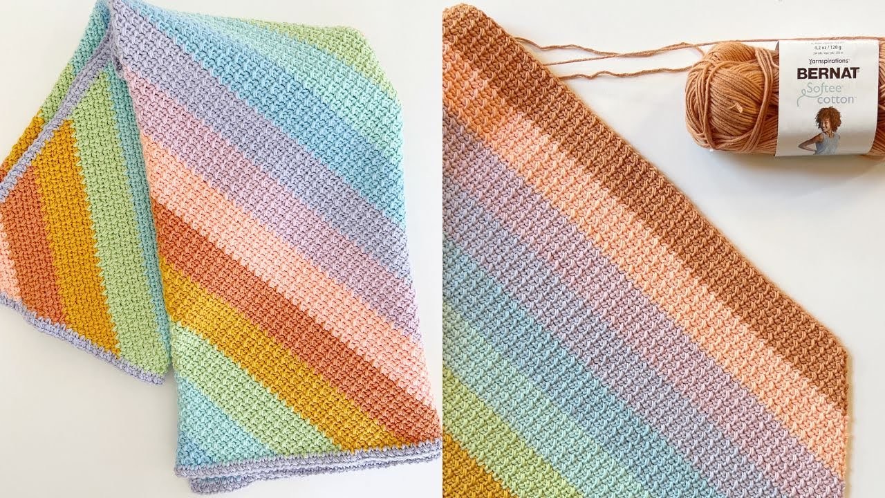 Crochet C2C Mesh Stitch Blanket