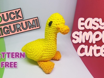 Crochet duck amigurumi pattern free