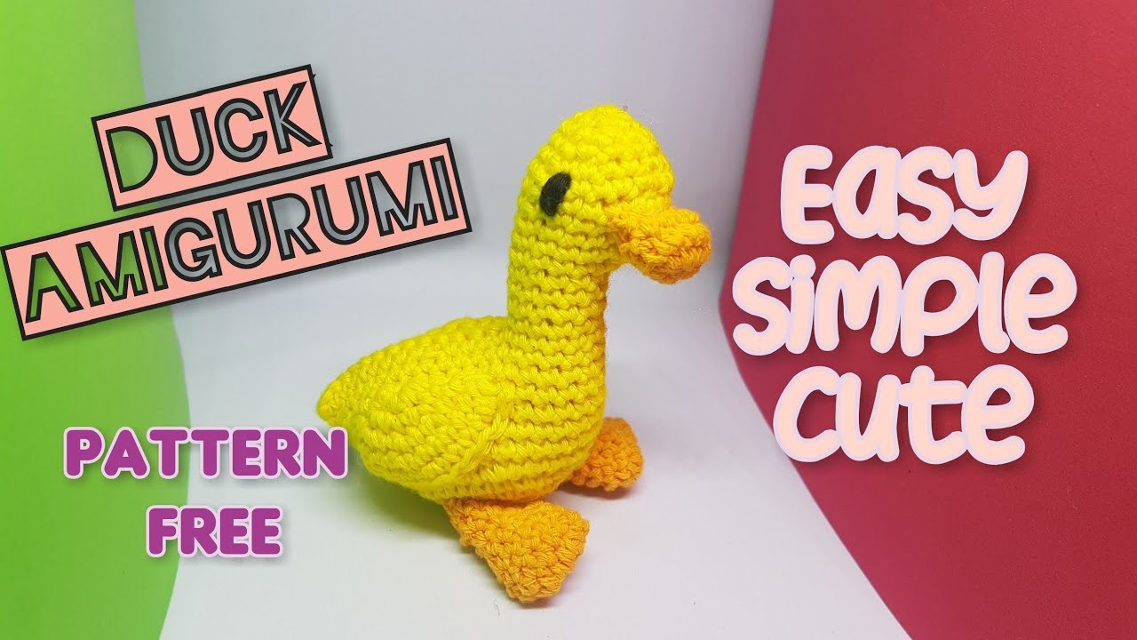 Crochet duck amigurumi pattern free