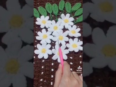 Crochet flower daisy ????