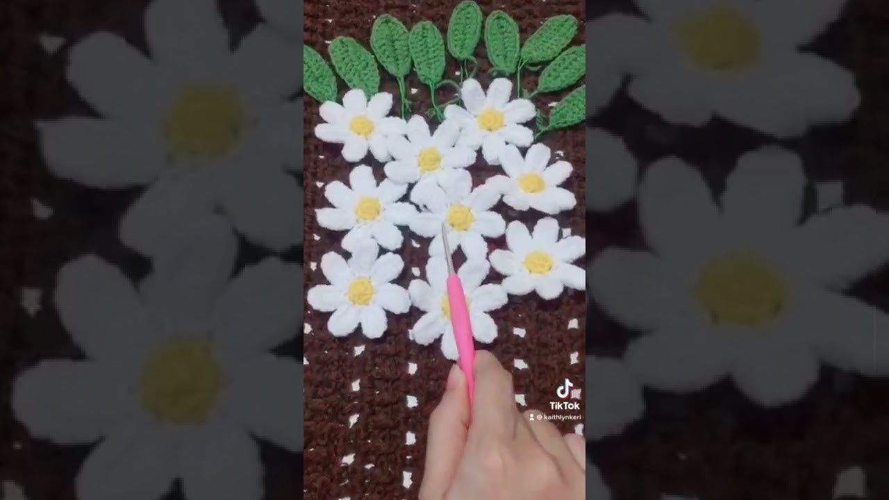 Crochet flower daisy ????