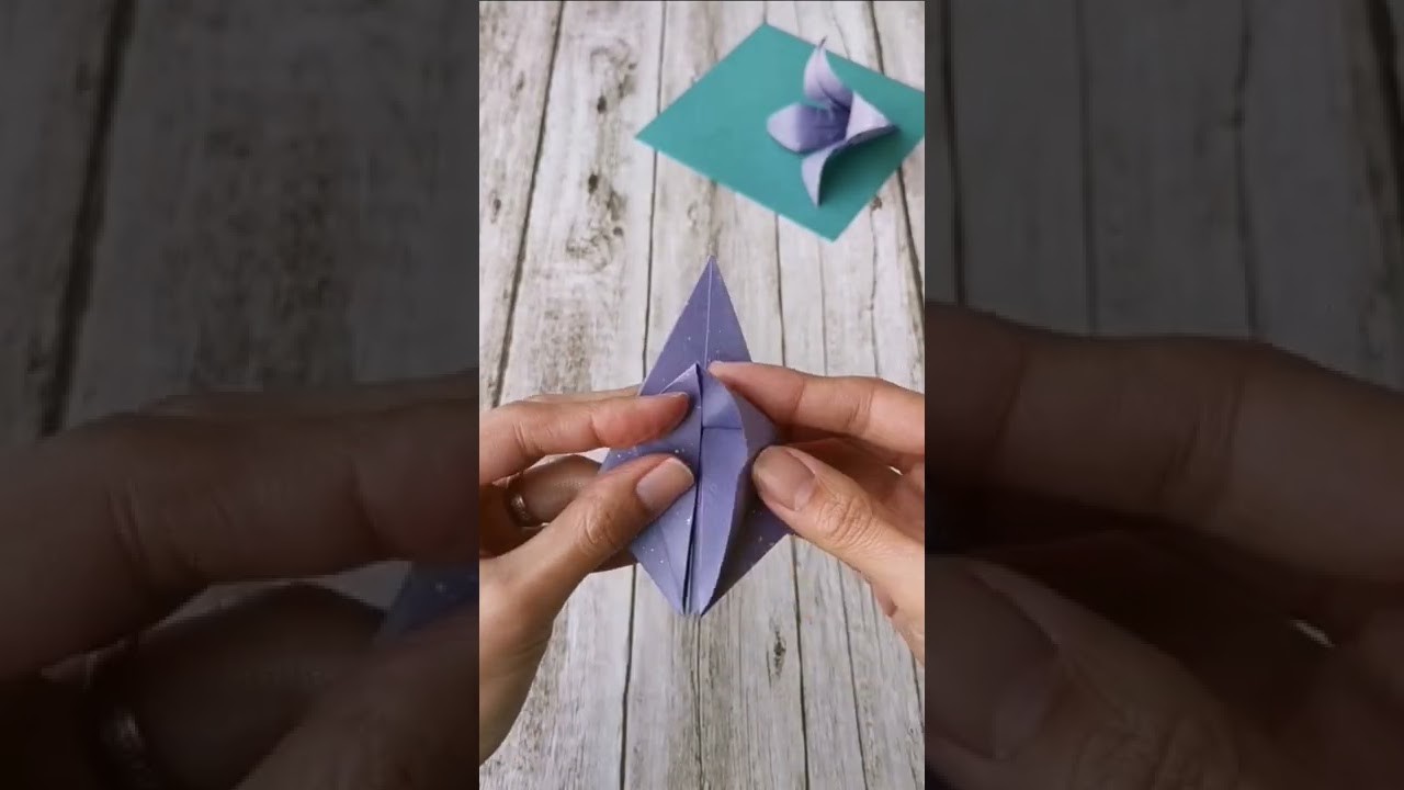 DIY Origami Lily 折り紙 百合 #shorts