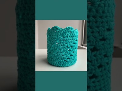 FREE Macrame-Inspired Plant Hanger Crochet Pattern #shorts