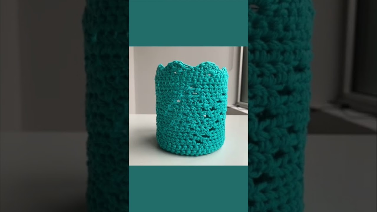 FREE Macrame-Inspired Plant Hanger Crochet Pattern #shorts