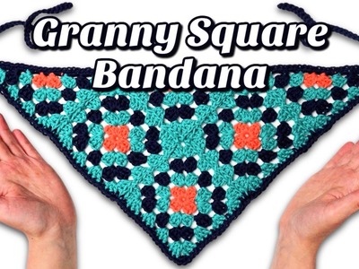 Granny Square Bandana Crochet Pattern