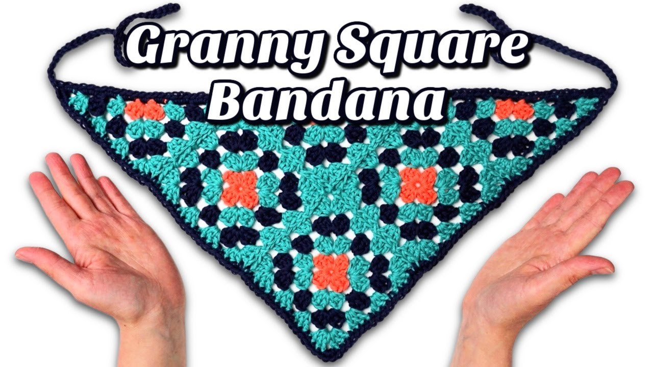 Granny Square Bandana Crochet Pattern