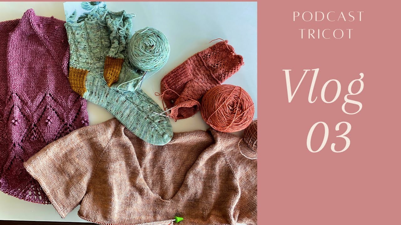 Podcast tricot. VLOG 03 : on parle projets en cours, achats et broderie !