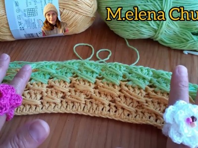 Punto alto cruzado a crochet #crochetutorial #puntoscrochet #crochet #ganchillerasmodernas
