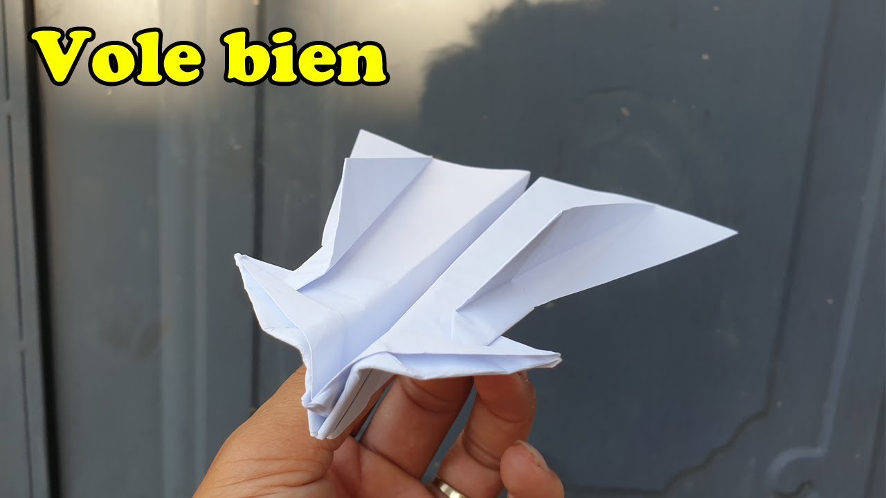 Avion en papier qui vole longtemps et loin, tuto avion en papier