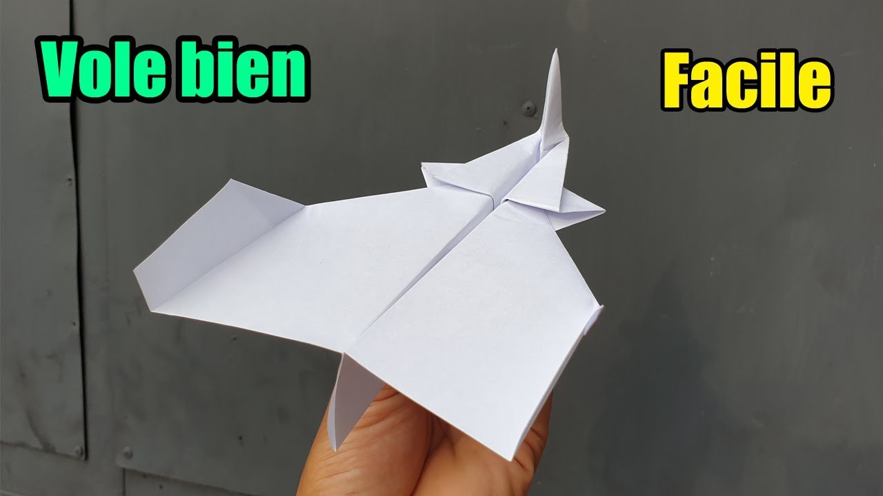 Tuto avion en papier qui vole bien et longtemps