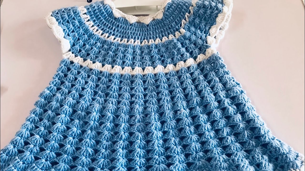 Crochet baby frock