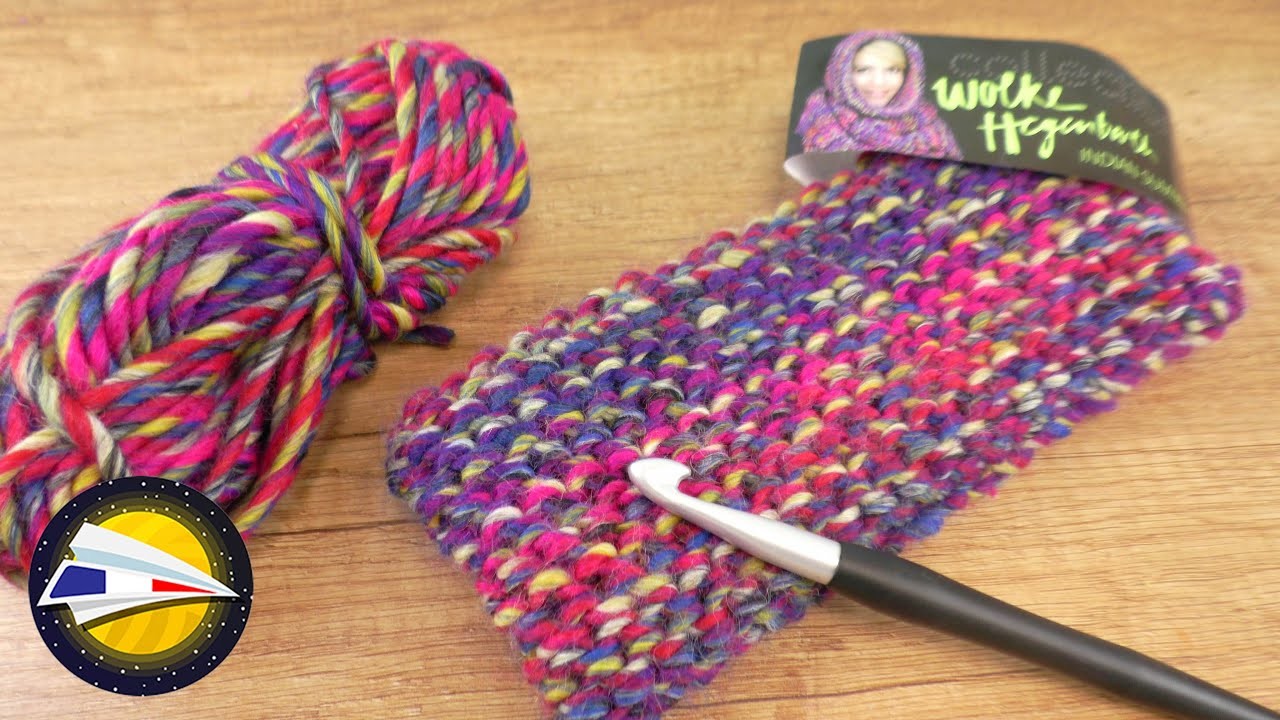 Crocheter un bandeau en mailles coulées | Bandeau multicolore | Effet tricot