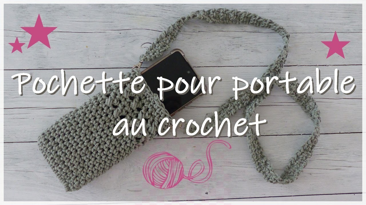 [DIY Crochet] Pochette pour portable au crochet, simple et rapide