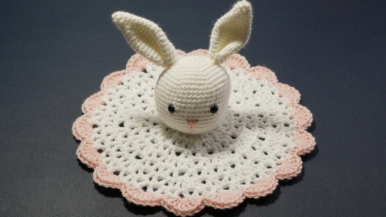 Doudou lapin granny au crochet