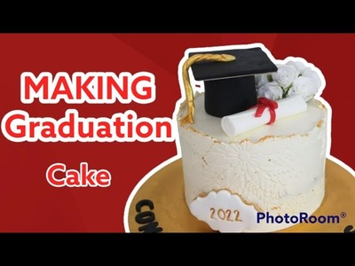 How to make Graduation Cake I Graduation cap Topper