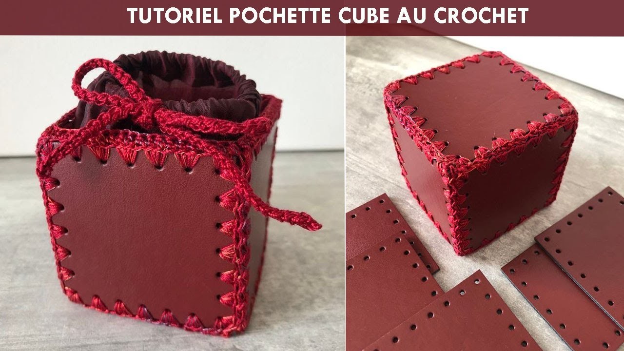 POCHETTE CUBE AU CROCHET - Facile et original - [Crelya Handmade]