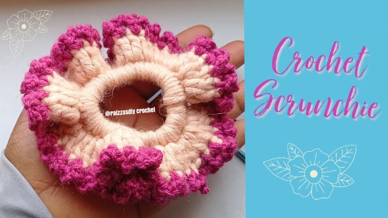 Super facile, en quelques minutes vous avez un résultat incroyable - crochet scrunchie super facile????