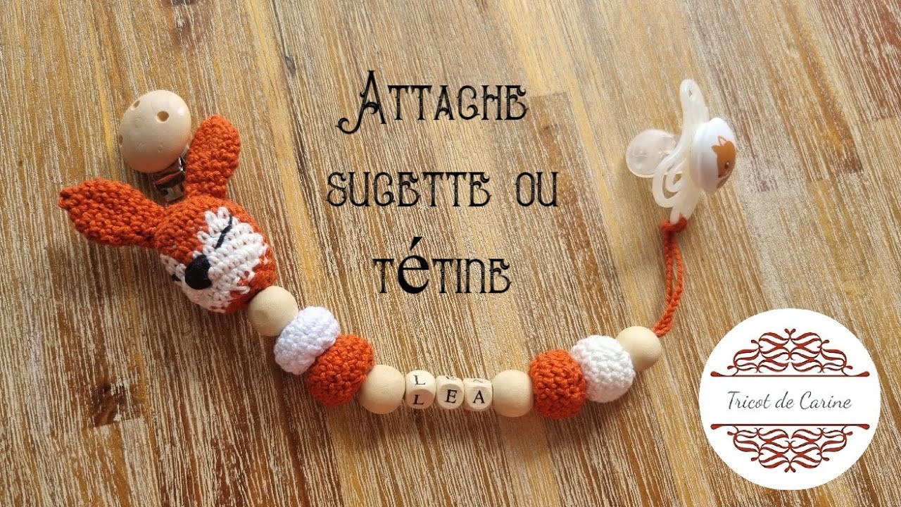 Tuto Crochet "Attache sucette ou tétine Ecureuil"