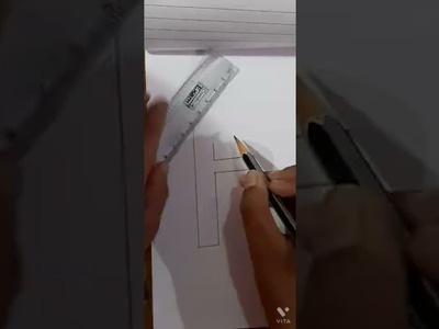 3D 'F' drawing