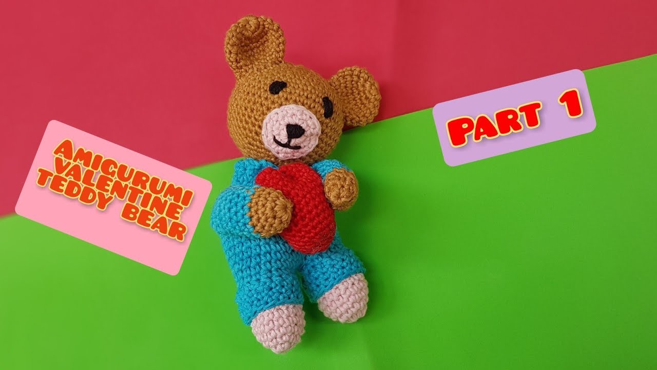 Amigurumi valentine teddy bear crochet