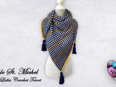 Châle Crochet Tunisien "St. Michel" by "Lidia Crochet Tricot"