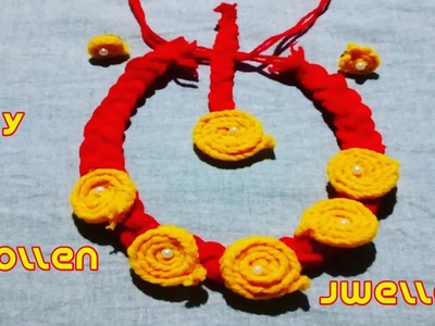 D I Y Woollen Jwellery Set ।। I' m Susmita ।। 11.2.2022 ।।