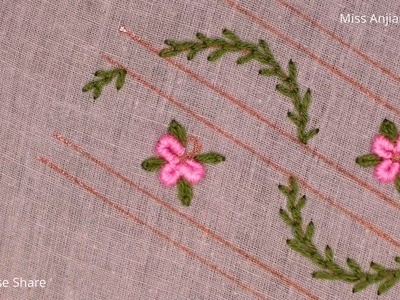 Hand embroidery New Update Pattern, Latest Embroidery Tutorial, Variation of Stitch, হাতের নকশা-590