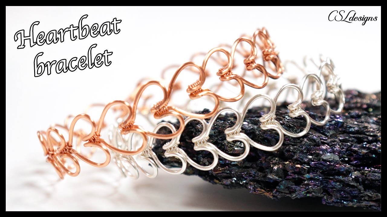 Heartbeat wirework bracelet ❤️❤️❤️
