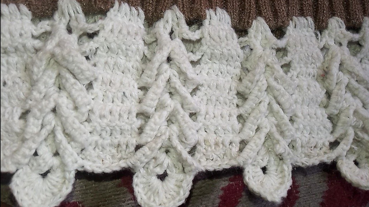Sweter ki lambai kaise badhaye | jhalar kaise bnaye #jhalardesign #embroidery #crochet #handmade