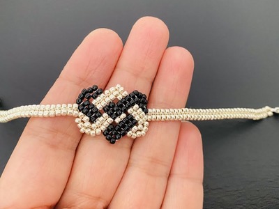 Valentines Bracelet || DIY Beaded heart bracelet