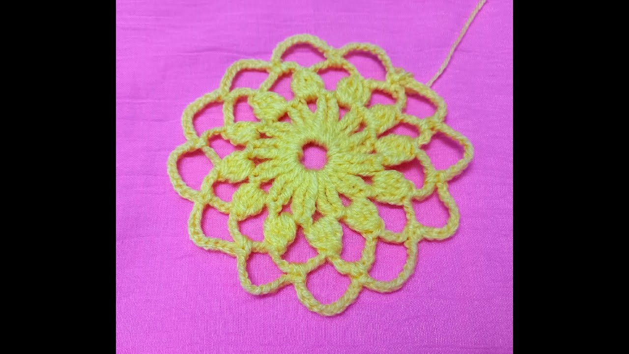 Crochet pattern. motif circle №6