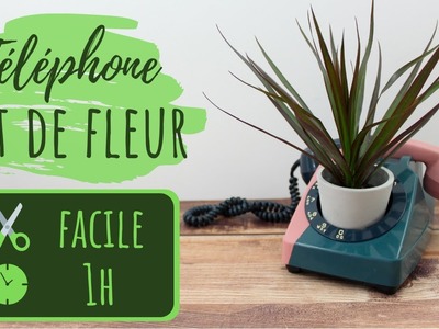 DECO | Transformer un vieux téléphone en pot de fleur