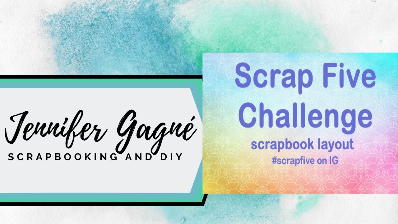July Scrapfive Challenge [Scrapbook Process][#scrapfive ]