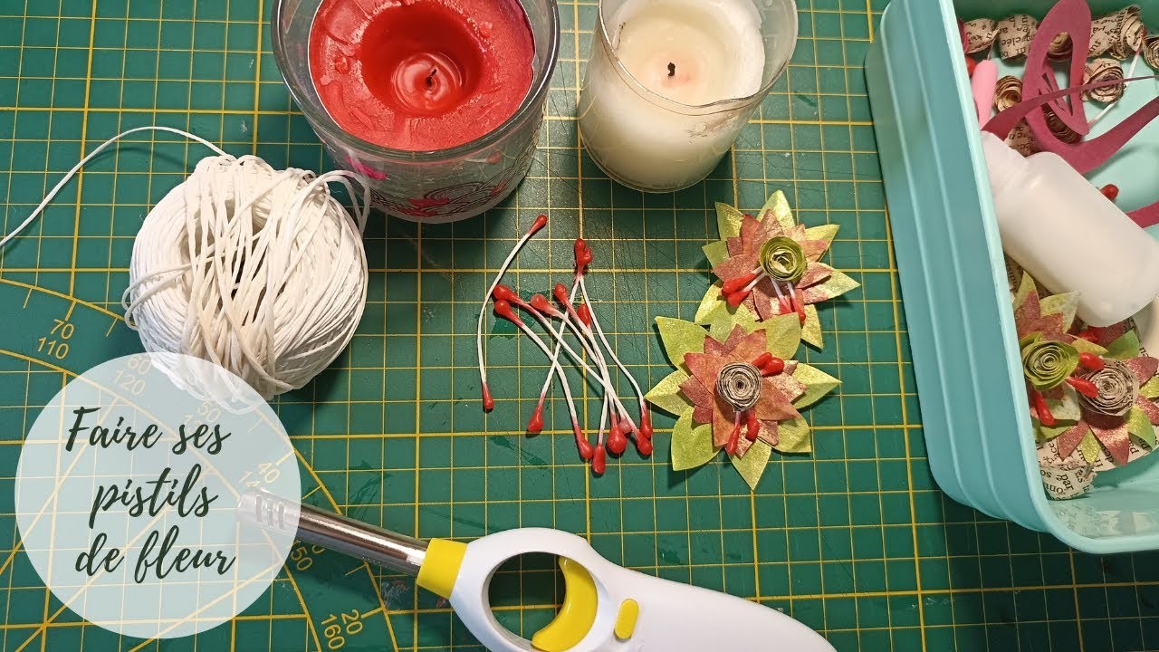 ????TUTO embellissements PISTIL maison facile à faire #scrapbooking #tuto #diy