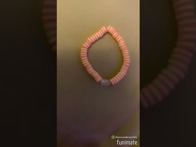 Clay bead bracelet
