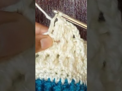 Crochet Cluster Stitch || ShynzYarnArt #shorts