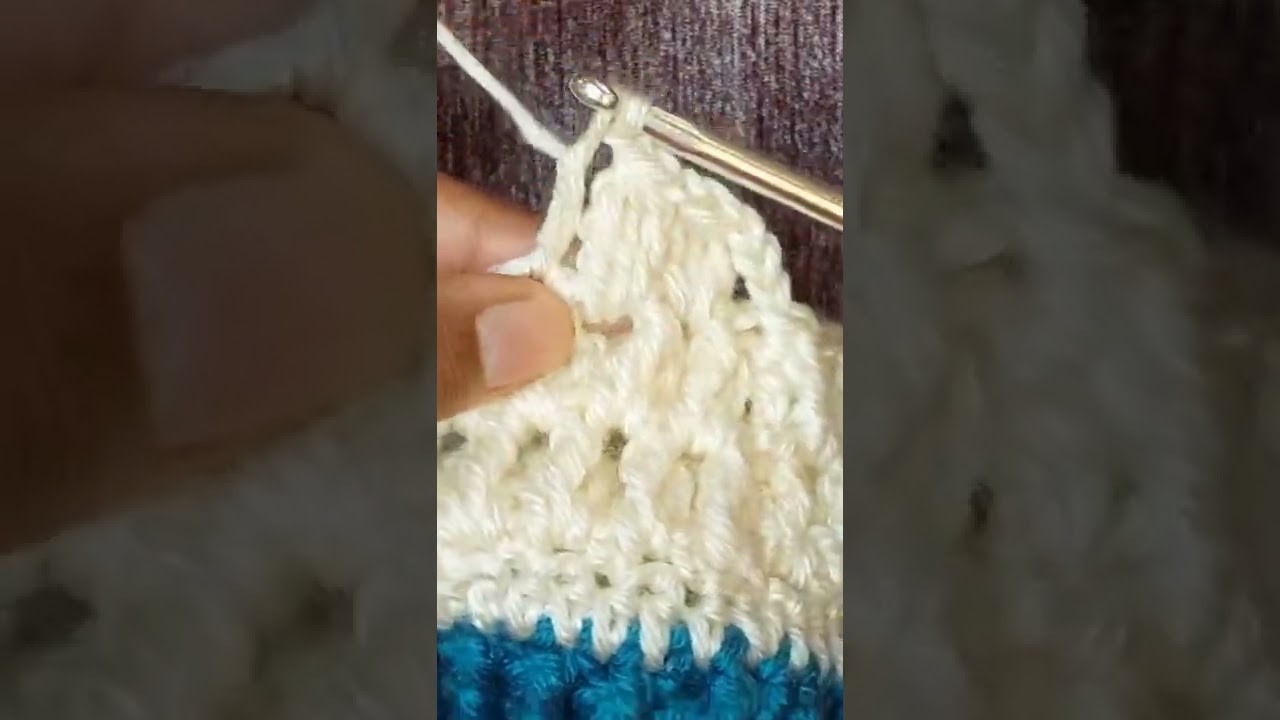 Crochet Cluster Stitch || ShynzYarnArt #shorts