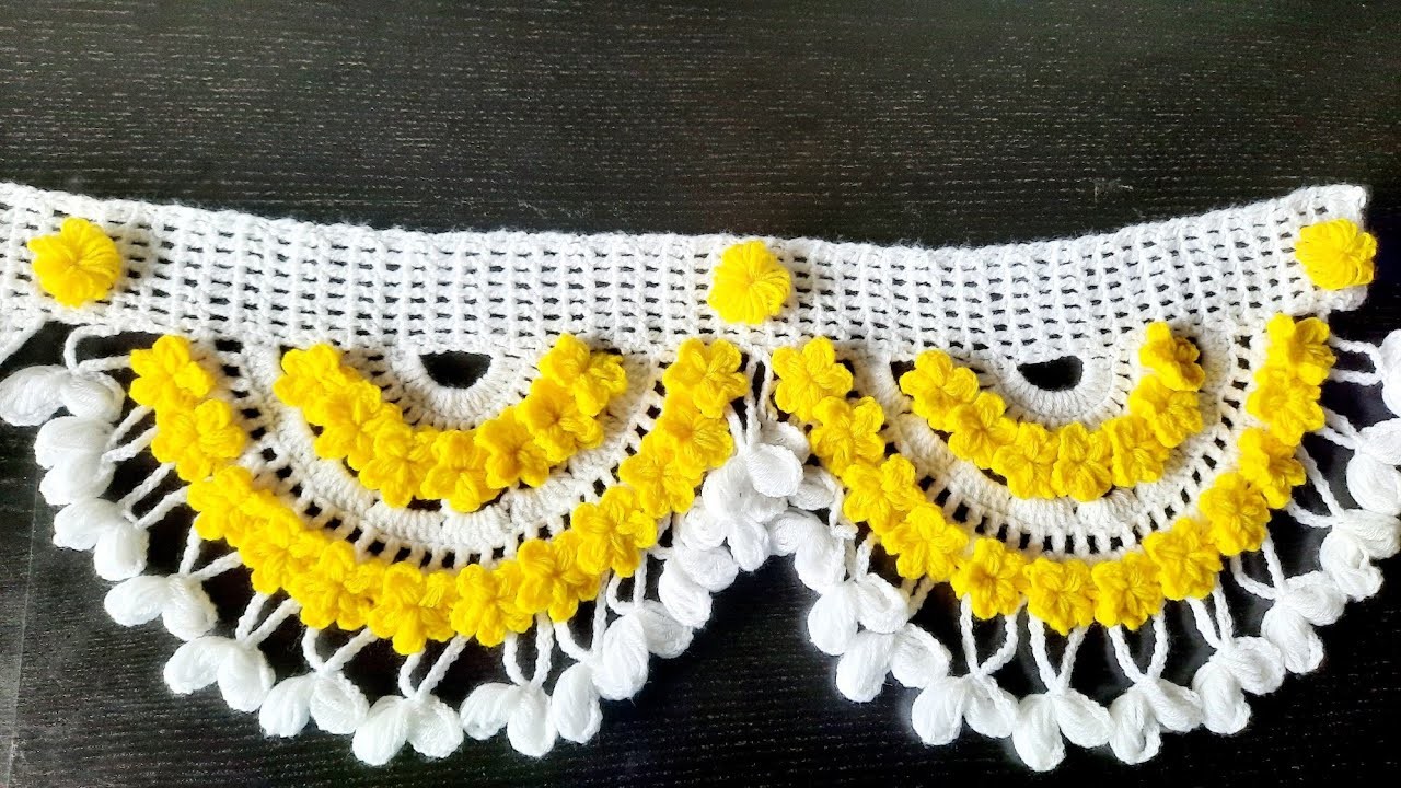 Flowers Wale Toran Banana Sikhe | Crochet | vidoe हिंदी में