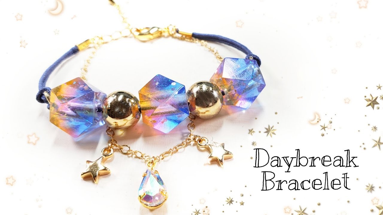 【UVresin】レジンで作る☆夜明けの星ブレスレット「Daybreak Bracelet」【DIY】