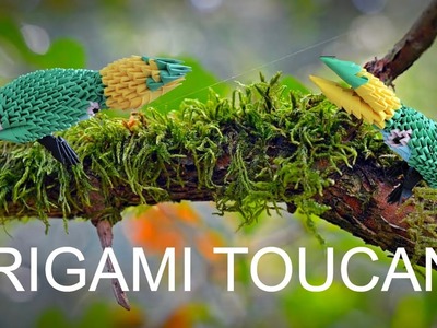 3d origami  toucan