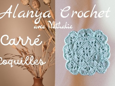 Carré Coquilles :  Pour Dessous de Plat, Set de table. au Crochet !