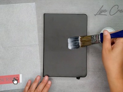 ☘ Comment décorer son notebook, idée déco peinture effet or, DIY deco journal facile ☘