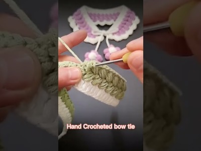 Hand Crocheted bow tie #handmade#crochet#knitting#手作り#핸드메이드#Hechoamano#Fattoamano#งานฝีมือ#かぎ針編み