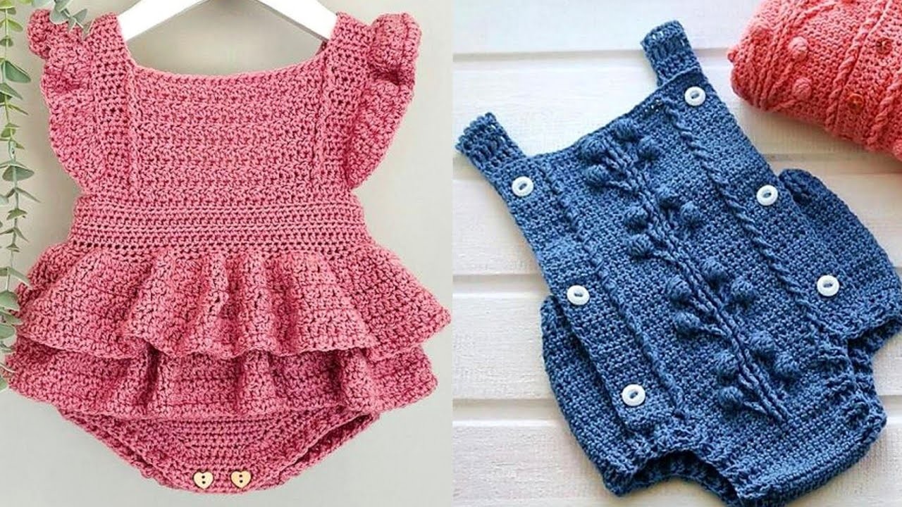 Crochet Baby Romper Design Collection, क्रोशिया फ्रॉक ,Crochet Baby Dress, #beautyhorizonandart