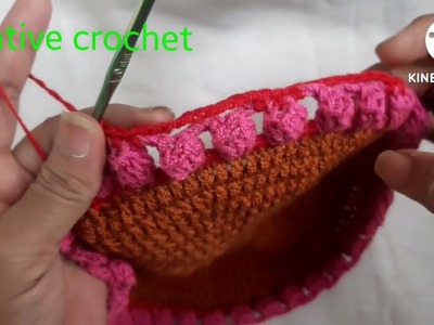 Learn crochet Border#crocheting #थालपोश #hookkniting #crochetoutfitsforladies