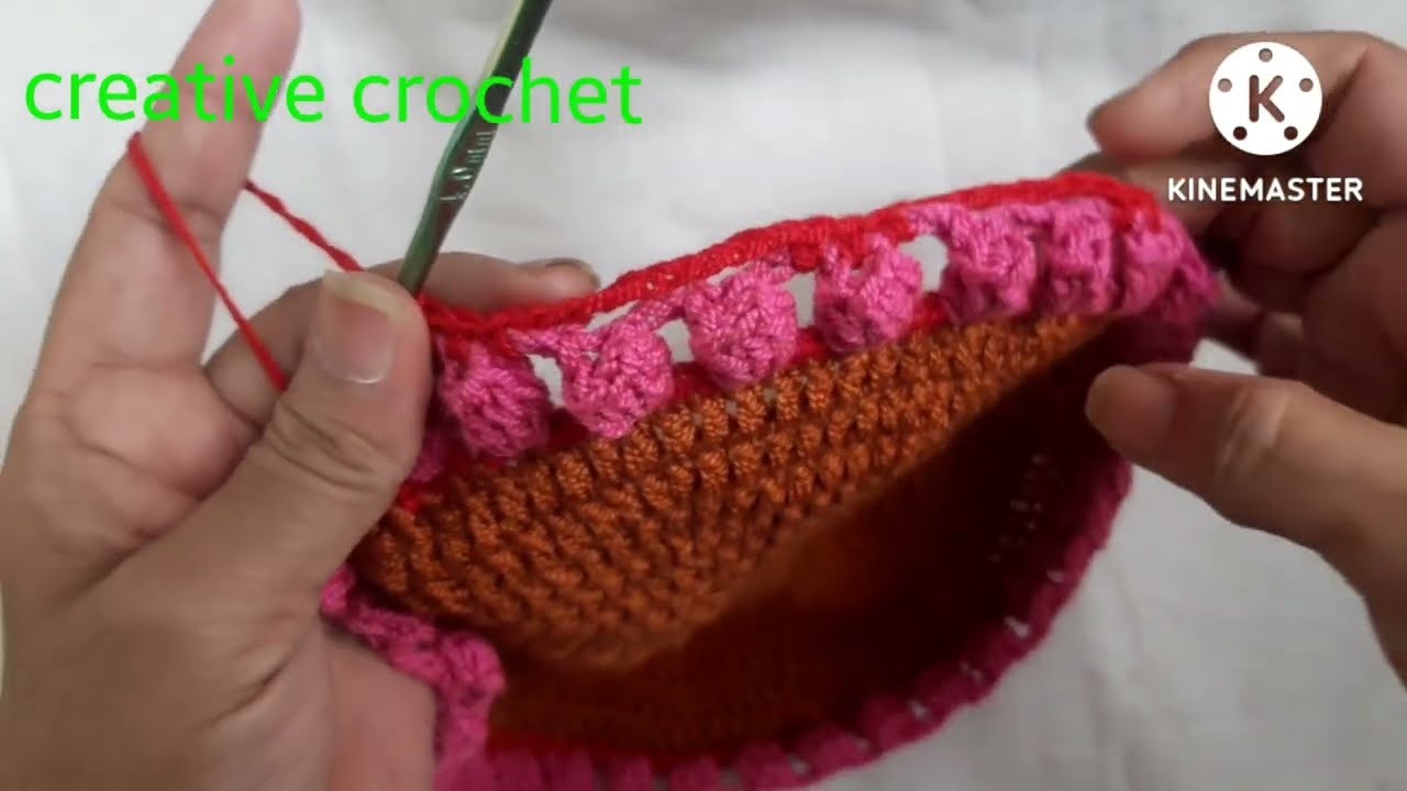 Learn crochet Border#crocheting #थालपोश #hookkniting #crochetoutfitsforladies