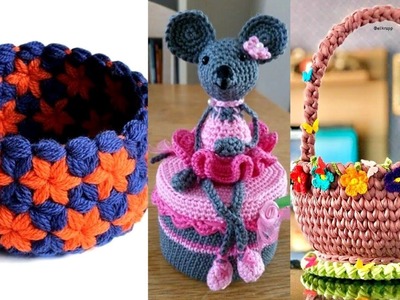 Crochet Basket Design Collection, क्रोशिया फ्रॉक, Crochet,Crochet Baby Dress, #beautyhorizonandart