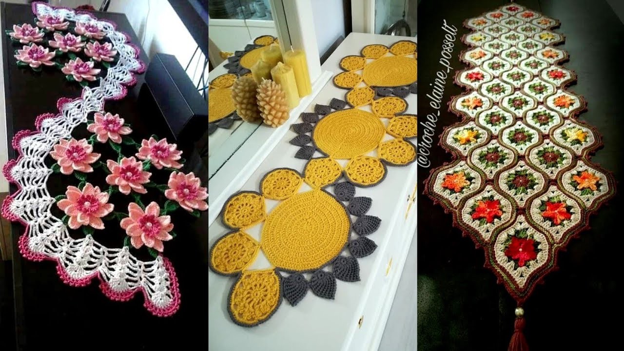 Crochet Table Runner,  Table Mat Design, क्रोशिया फ्रॉक, Crochet Baby Dress, #beautyhorizonandart