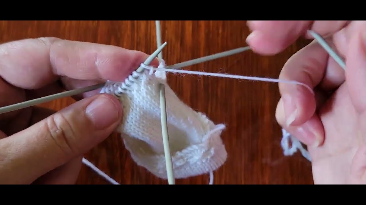 Trucs et astuces pour tricoter un talon au point œil de perdrix partie 3 bas petite fleur fifille