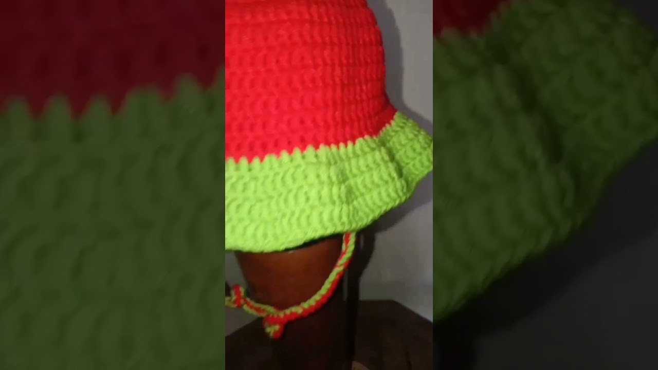 Watermelon Crochet Baby Hat #crochet #crochethat #topirajut #rajut #amigurumi#shorts